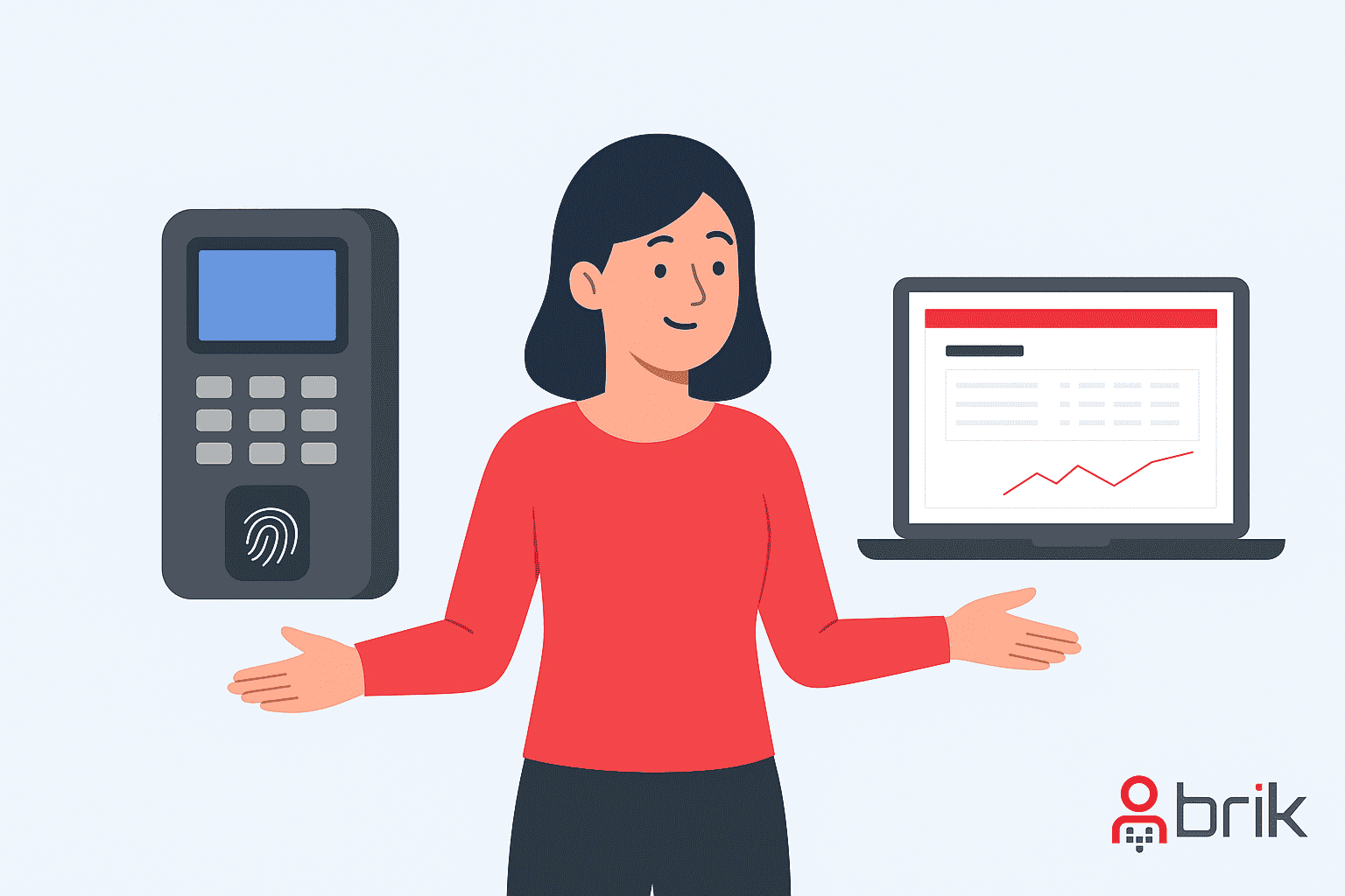 مقایسه حضور و غیاب آنلاین و دستگاه بیومتریک