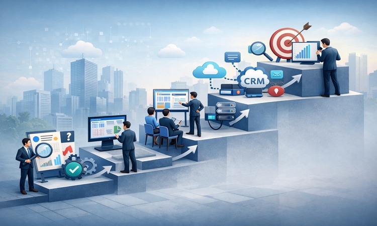 مراحل استقرار CRM در سازمان و چالش های پیاده سازی آن | ابریک