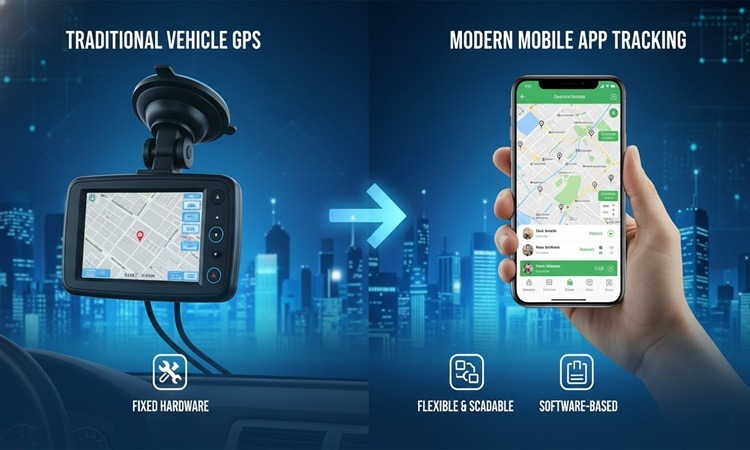 مقایسه استفاده از GPS خودرو با نرم افزار موبایلی رهگیری | ابریک