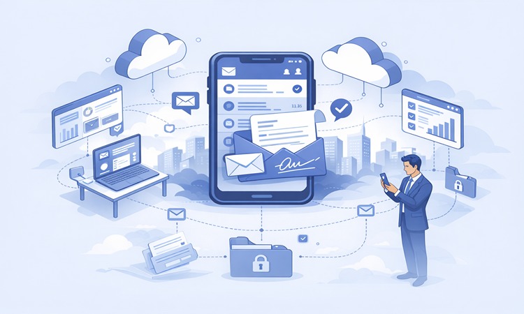 نحوه عملکرد سیستم مکاتبه با موبایل | ابریک